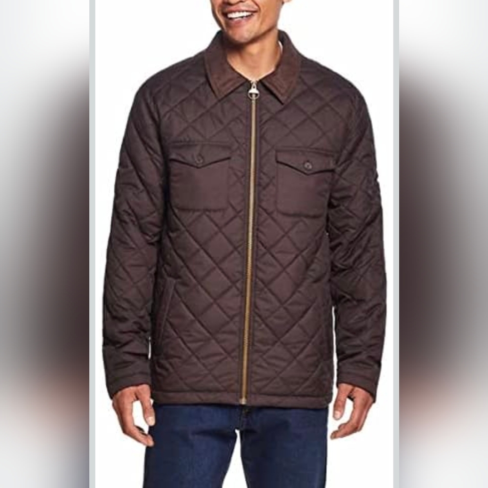Men's Quilted Brown Jacket
